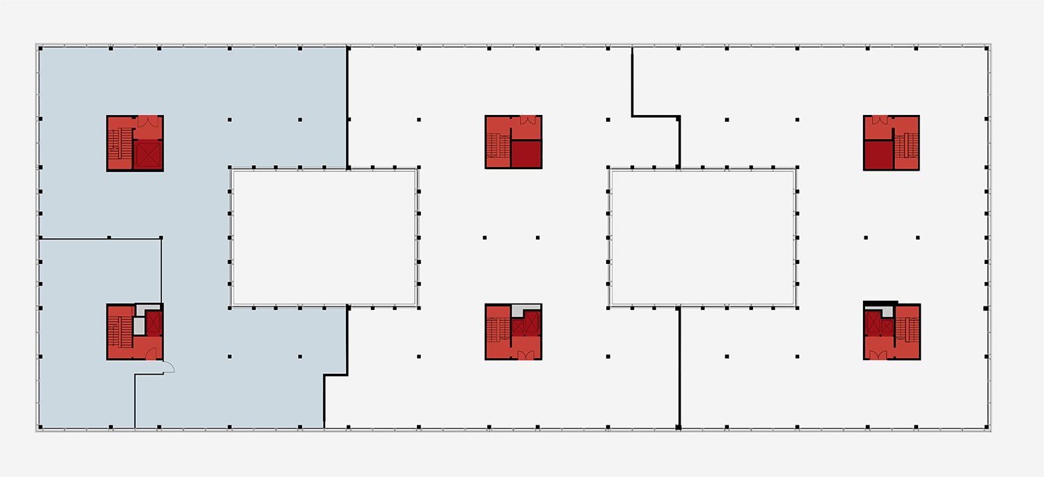 1. OBERGESCHOSS – CA. 2.700 QM VERFÜGBAR